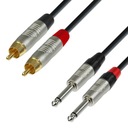 Adam Hall K4TPC0090 2xJack mono 6,3mm - 2xRCA 0,9m