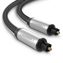 UZELENÝ HLINÍKOVÝ KÁBEL OPTICKÝ KÁBEL DIGITAL AUDIO 5.1 TOSLINK SPDIF 3M