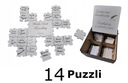 Kniha hostí svadobná sada puzzle suvenír 14 ks.