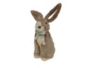Plyšová dekorácia zajačika Veľkonočný zajačik s mašľou