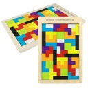 DREVENÉ PUZZZLE TETRIS PUZZLE BLOCKS 40 ELEM