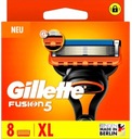 Náhradné čepieľky pre holiace strojčeky Gillette Fusion5, 8 kusov