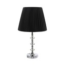 Nočná stolová lampa Strieborný kryštál 49cm