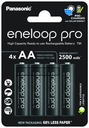 BATÉRIE PANASONIC ENELOOP PRO R6 AA 2500mAh EKOLOGICKÉ BATÉRIE 4 ks