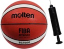 SILNÝ BASKETBALOVÝ CERTIFIKÁT FIBA ​​​​MOLTEN B7G2000 rok 7 + PUMP