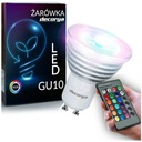 LED žiarovka 3W GU10 DIAĽKOVÉ OVLÁDANIE RGB FARBY