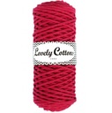 3mm makramé pletená šnúrka Lovely Cottons Fuchsia