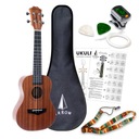 Arrow MH10 Sapele Concert Set Koncertné ukulele + PRÍSLUŠENSTVO + Púzdro