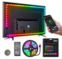 USB LED pásik 5050 TV RGB 3M LED podsvietenie TV APKA REMOTE 5V