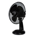 Stojan, stolný ventilátor, 30 cm čierny