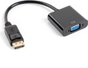 Lanberg AD-0002-BK DisplayPort - D-Sub (VGA) adaptér 20 cm