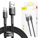 BASEUS USB TYP C KÁBEL ŠEDÝ rýchle nabíjanie Quick Charge 3.0 3A 1M