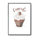 Obrazový plagát Cupcake A3 Kuchynský bar Obývacia izba 30x40