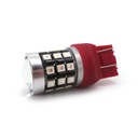 W21/5W červená LED 7443 12-24V 1100lm CANBUS mal.