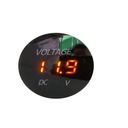 Vodotesný DC voltmeter 5V-48V pre auto/moto