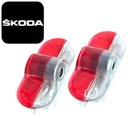 Dvierka LED projektora Logo SKODA OCTAVIA I II LED