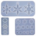 Silikónové formy pre DIY Snowflakes 3 ks