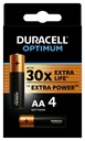 Batérie DURACELL Optimum AA 4 ks.