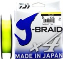 DAIWA J-BRAID X4E BRIDGE 0,15 mm 135 m ŽLTÝ