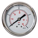 GLYCERÍNOVÝ MANOMETER 63MM ZADNÉ 1/4 4BAROVÉ HODINY