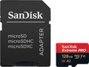 SanDisk Extreme PRO microSD 128GB 200mb/s + adaptér