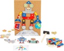 Korkové kladivo Robots Jigsaw 160 dielikov Doska