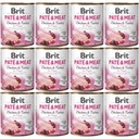 BRIT PATÉ & MEAT kura pre šteniatka 12x800g