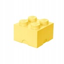 LEGO KONTAJNER 25CM BLOK 4 KRABIČKA SVETLOŽLTÁ