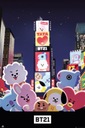 Plagát BT21 Times Square BTS K-Pop 61x91,5 cm