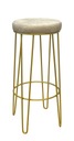 Barová stolička 75cm, zlatý kov, loft 4P