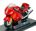 Welly Suzuki GSX 1300R HAYABUSA 1:18 MOTOCYKEL NOVÝ MODEL 12828