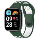 PÁSKA PRE XIAOMI REDMI WATCH 3 ACTIVE | ZELENO-BIELY