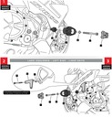 Nárazové podložky PUIG 20861N BMW S1000R 21-22