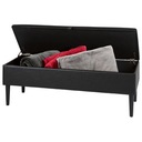 BENCH POUFA BOX LIVARNO BLACK BOX