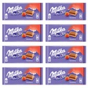 MILKA Mliečna čokoláda Jahoda 8x100g