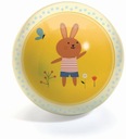 BUNNY žltá gumová loptička 12 cm DJECO