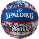 Basketbalová lopta Spalding Graffiti modrá a červená 84377Z 7