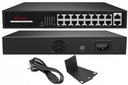 PoE switch 16x PoE + 2x Uplink 160W pre IP kamery