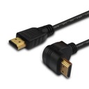 SAVIO HDMI V2.0 KÁBL UHLOVÝ 4K OFC ČIERNY, ZLATÝ