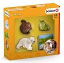 SET MEDVEĎ SCHLEICH ŽABA A VVERIČKA 42474