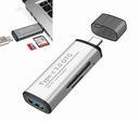 HUB USB C čítačka kariet SD TF micro SD USB OTG