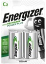 2x ENERGIZER R14 C 2500mAh 1,2V BATÉRIE