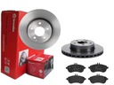 BREMBO PREDNÉ KOTÚČE, DESTIČKY, MERCEDES C W204, 288MM