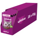 WHISKAS KRMIVO PRE MAČKY S LOSOSOM V Omáčke 28x85G