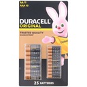 DURACELL ALKAICKÁ BATÉRIA AA R6 25 KS