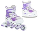 2v1 SPARTAN Purple-White inline korčule (34-37) ABEC7