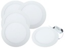 Sada halogénových LED stropných svietidiel SLIM 12W 5x