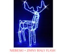 REINDEER 3D LED BLUE MOTION. HLAVA 125CM BLESK