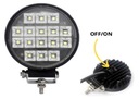 Svietidlo 16 LED výkon 16W s ON/OFF obytný automobil 12v 24v