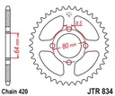 JT ZADNÉ OZNAČENIE 834 45 YAMAHA DT 100 '77-83 (83445JT) (REŤAZ 420)